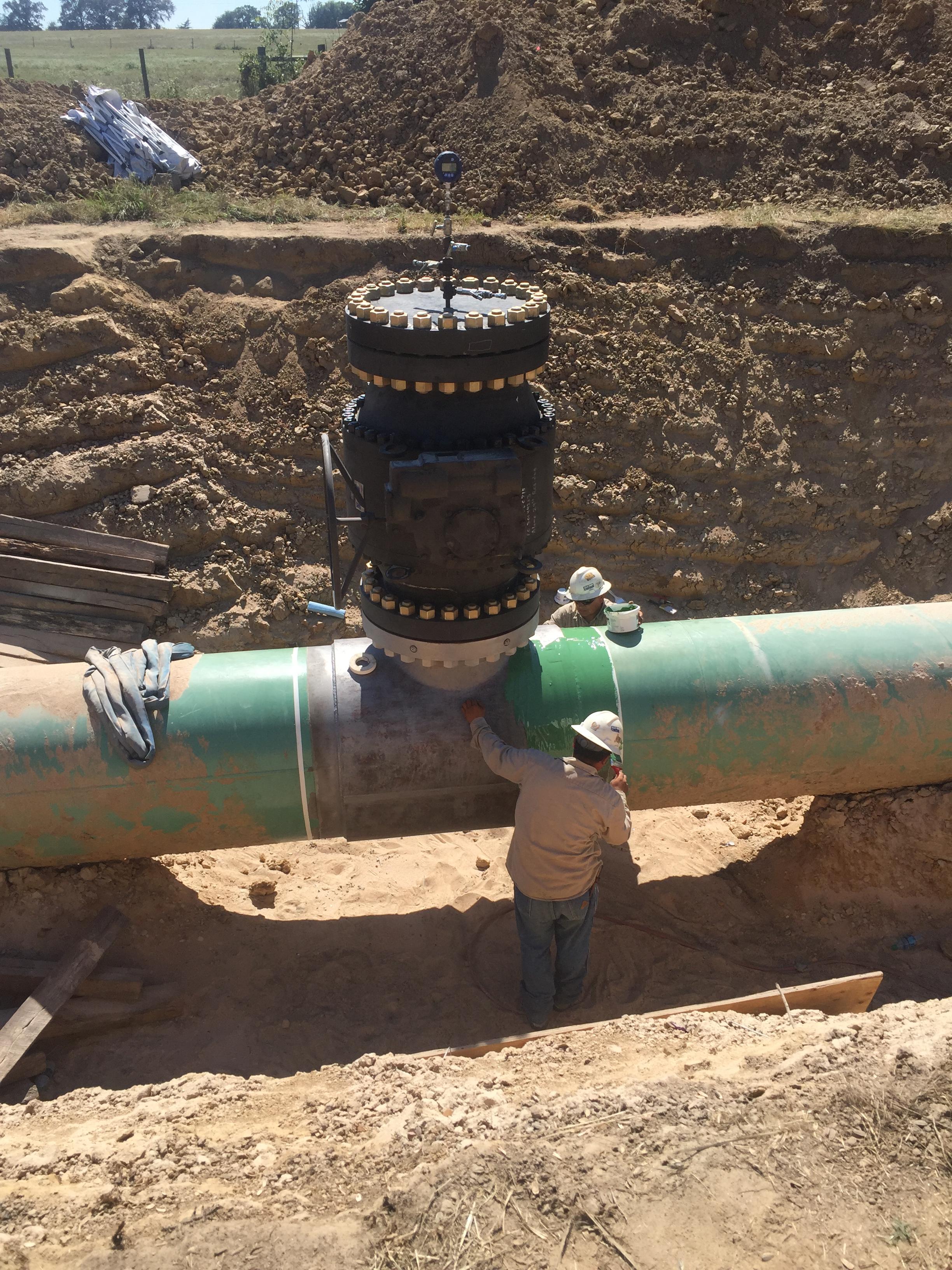 20" on 42" Hot Tap